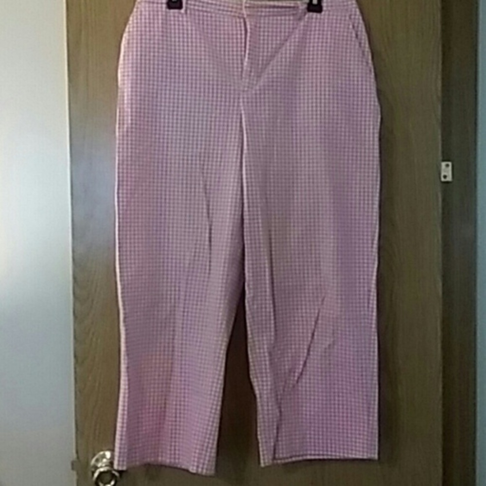 Gingham Capris